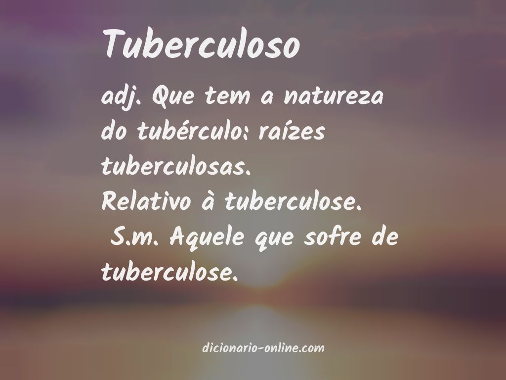 Significado de tuberculoso