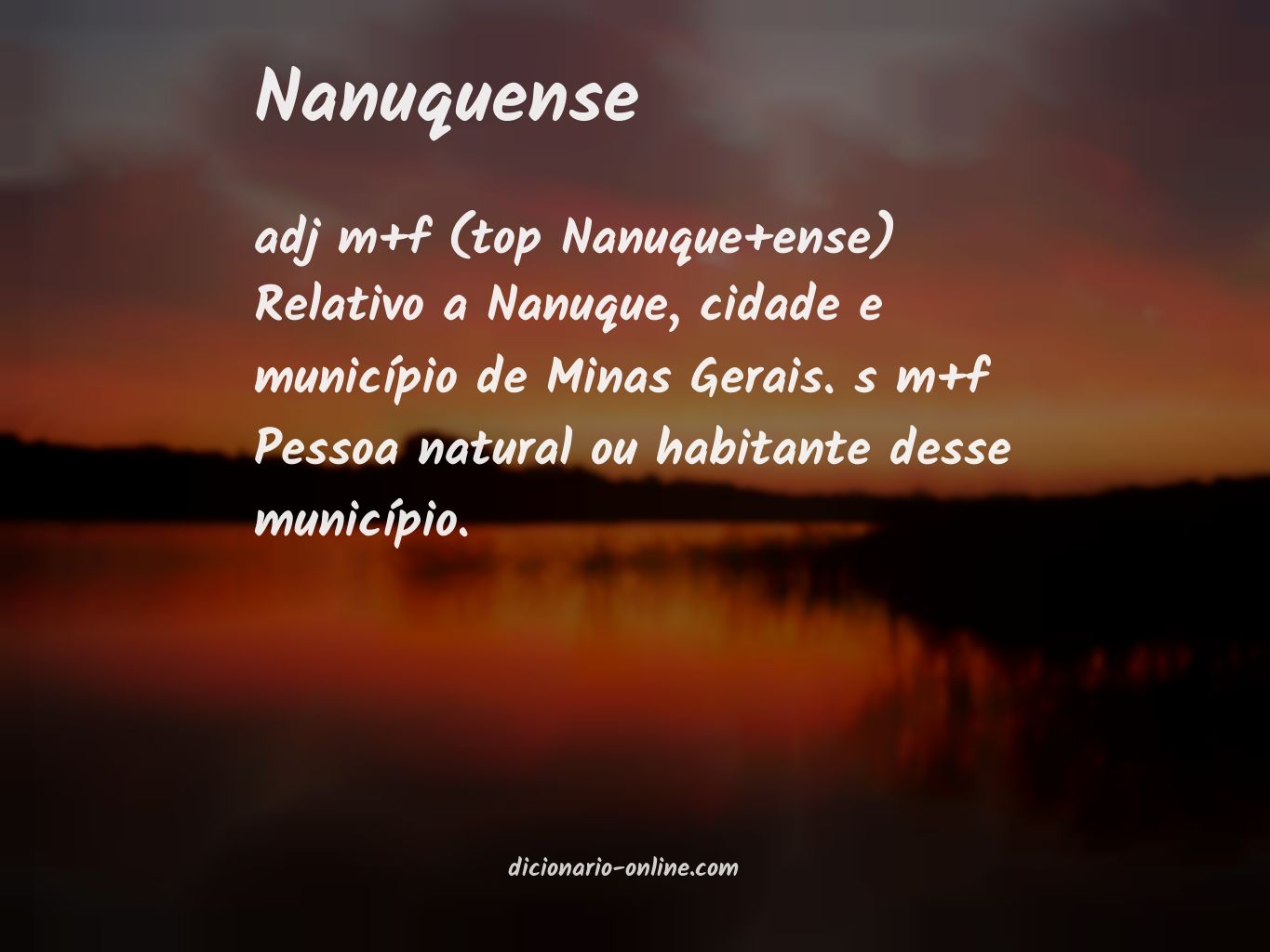 Significado de nanuquense