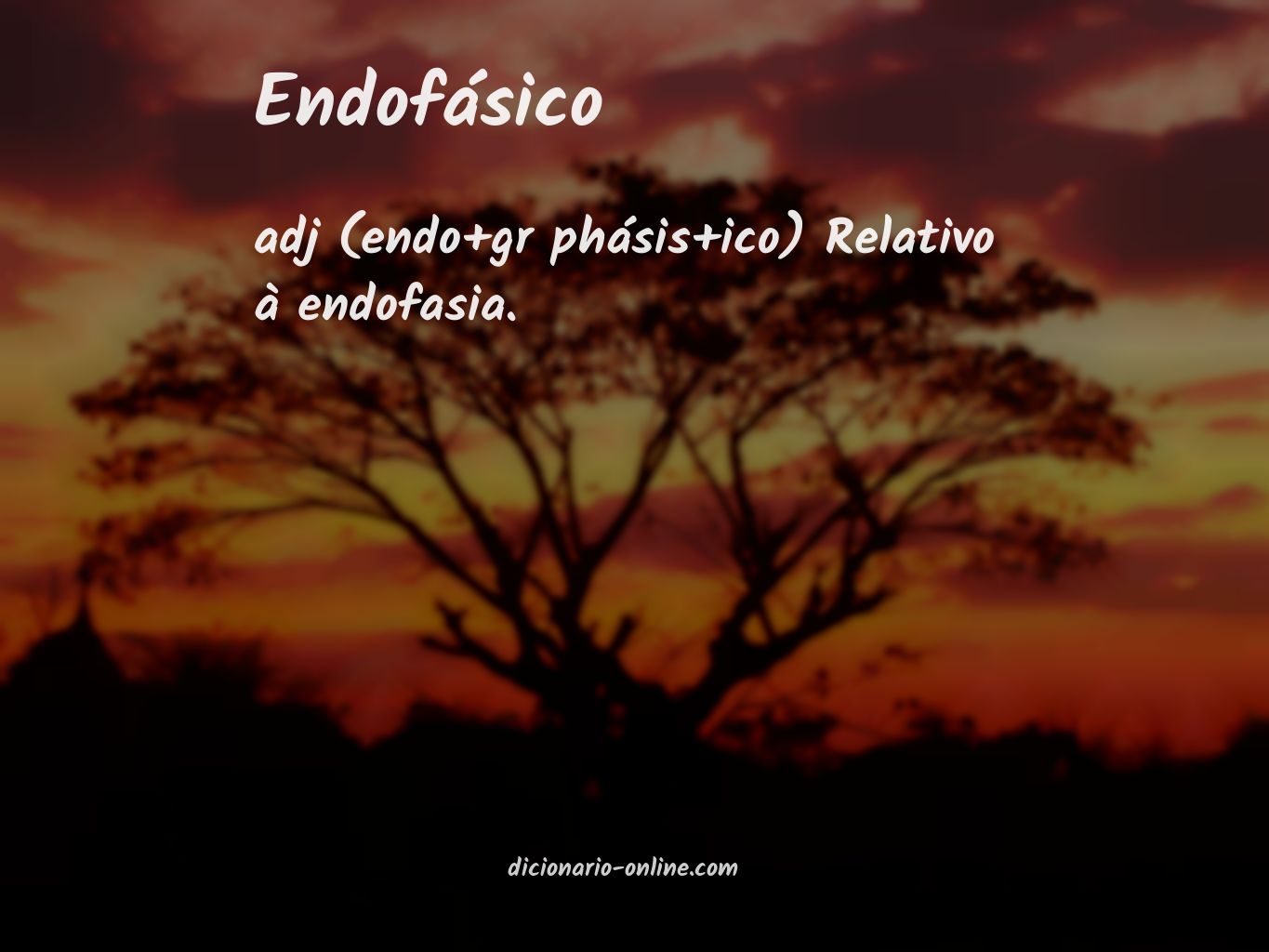 Significado de endofásico