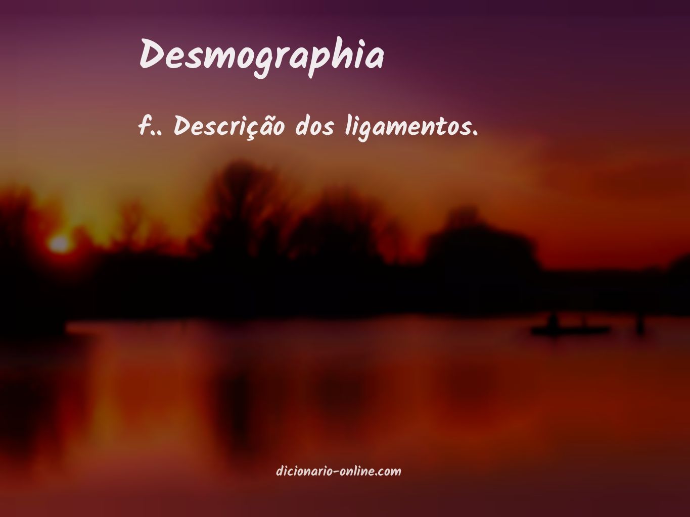 Significado de desmographia