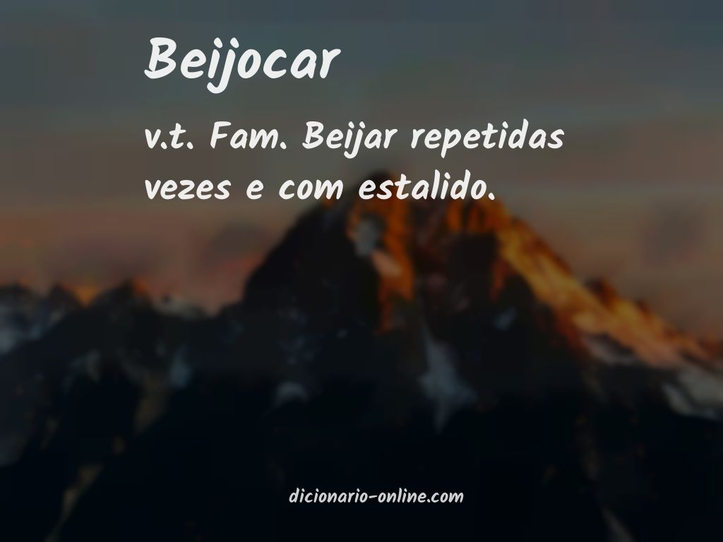 Significado de beijocar