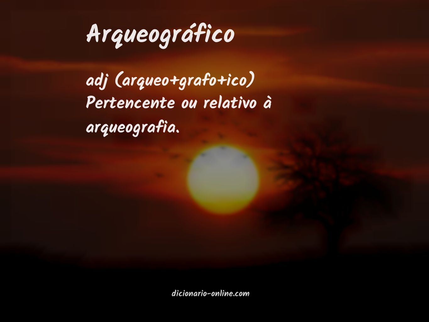 Significado de arqueográfico