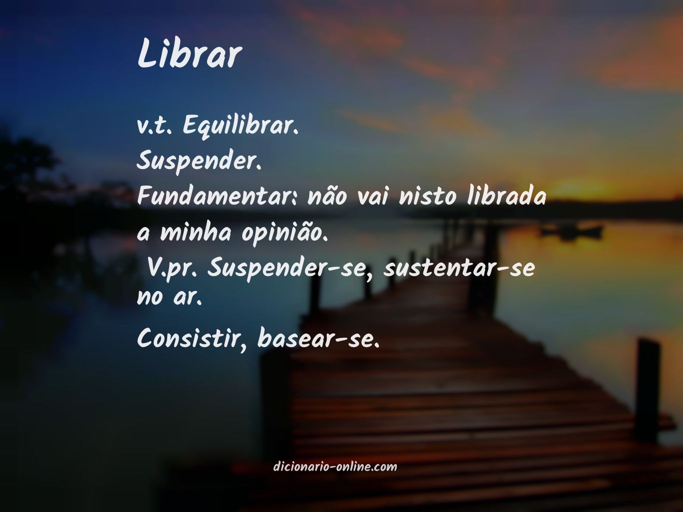 Significado de librar