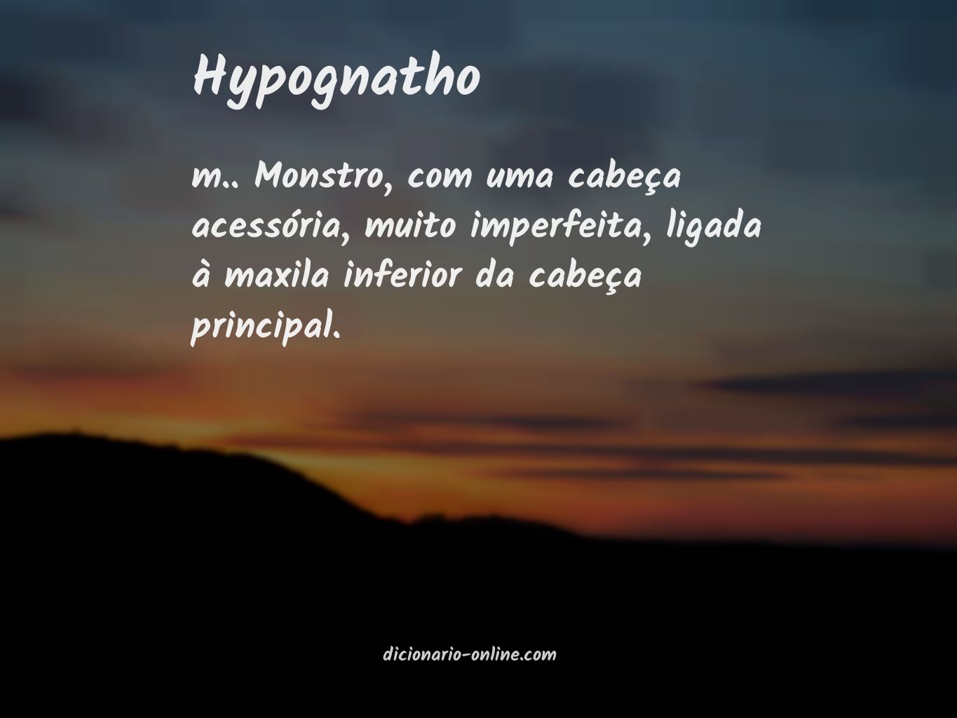 Significado de hypognatho