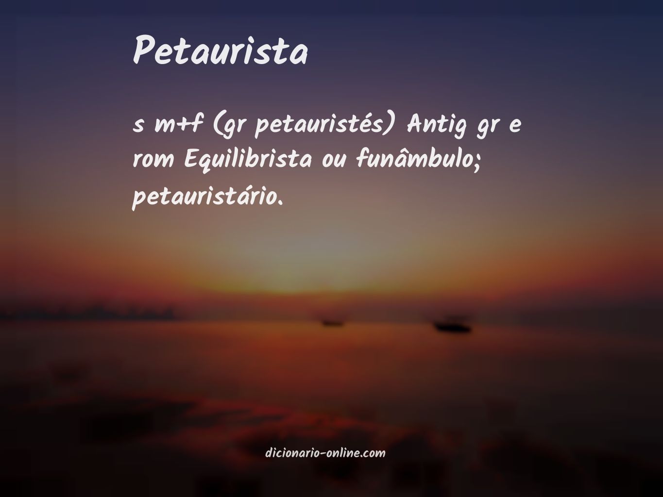 Significado de petaurista