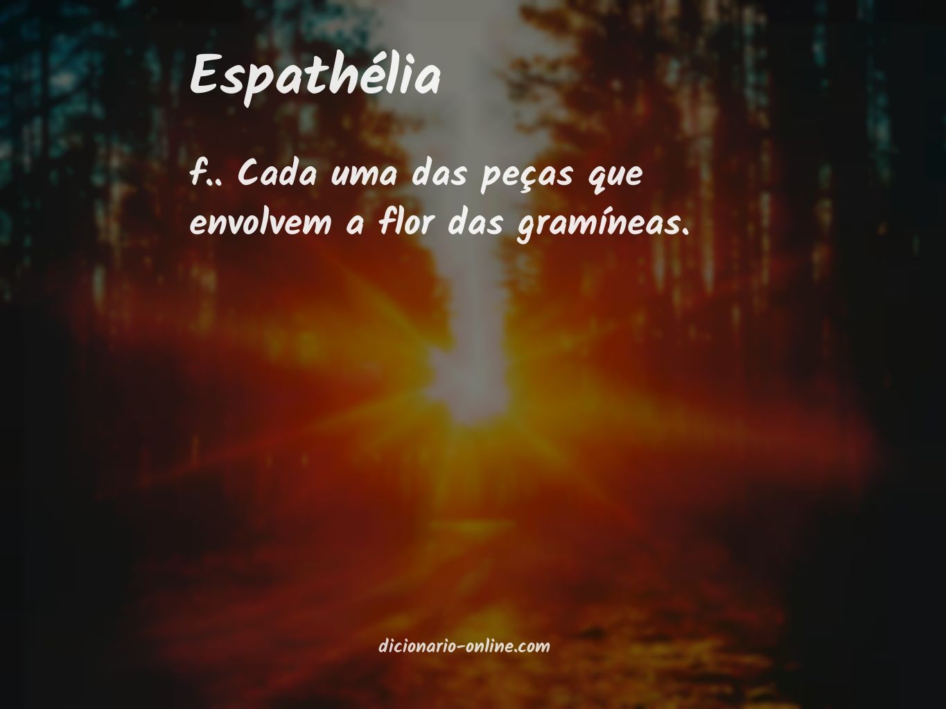 Significado de espathélia