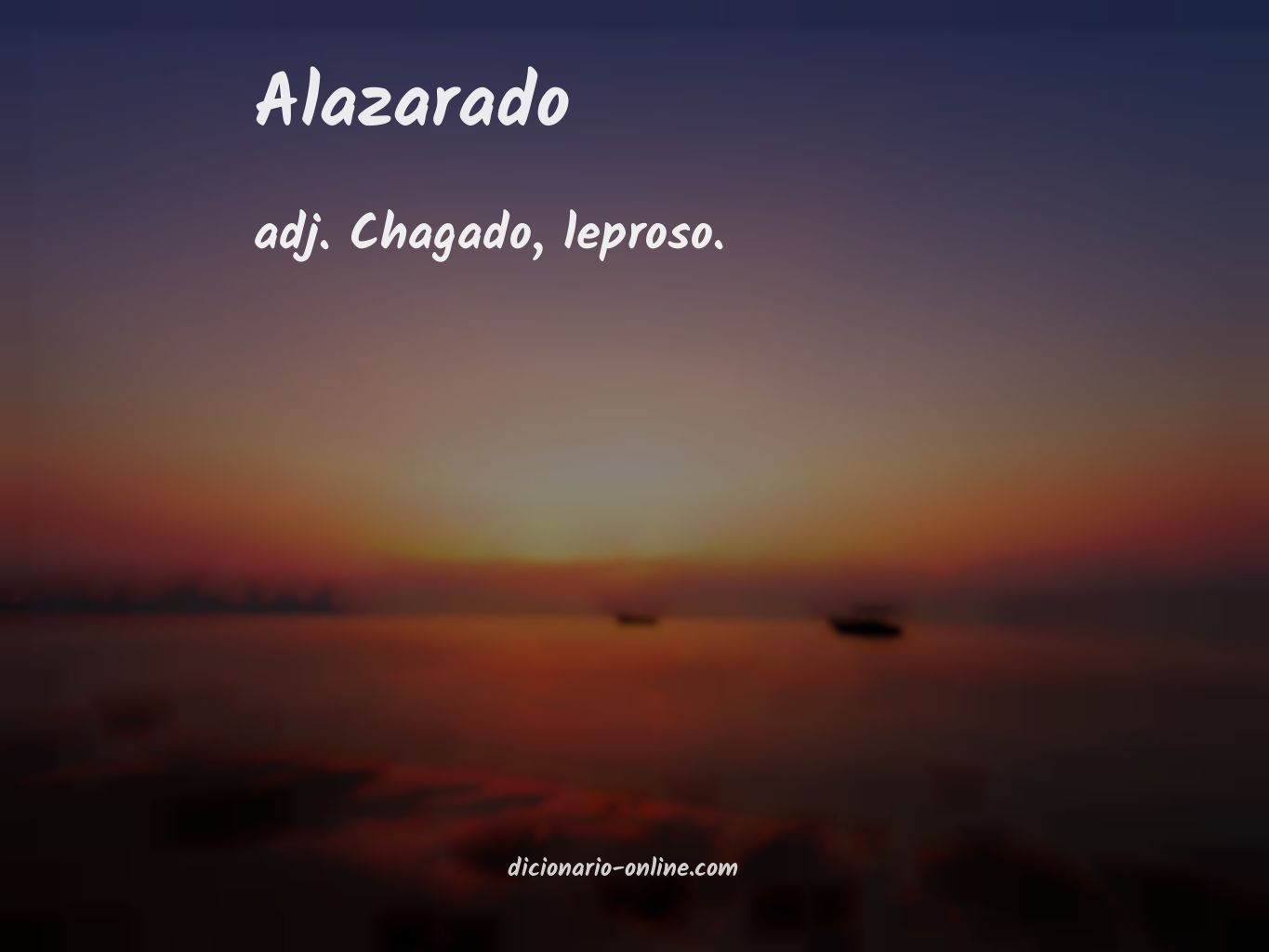 Significado de alazarado