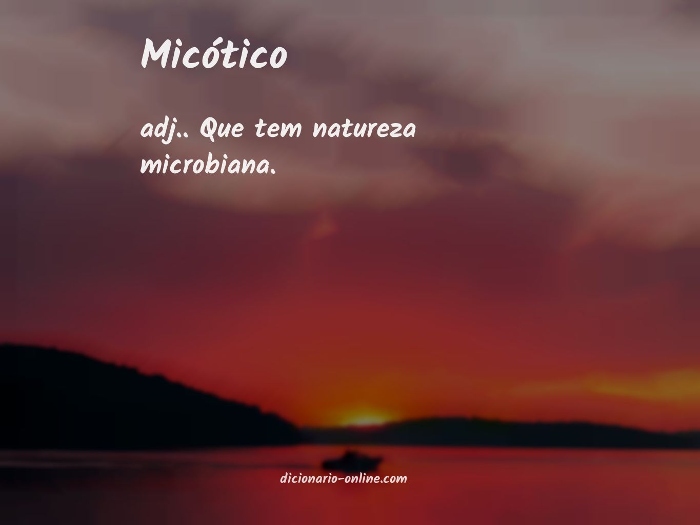 Significado de micótico