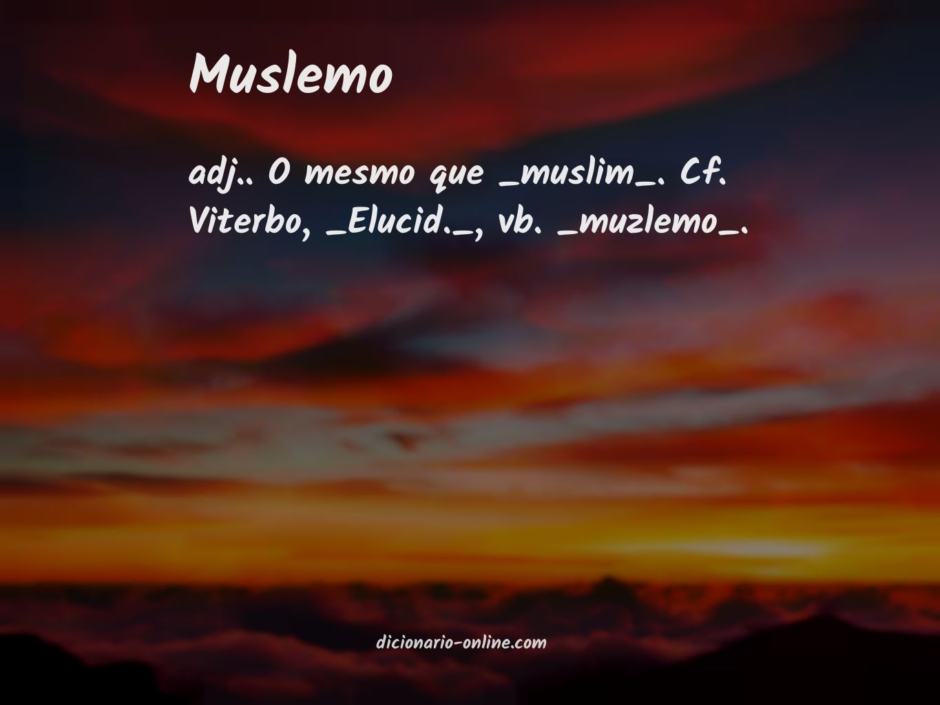 Significado de muslemo