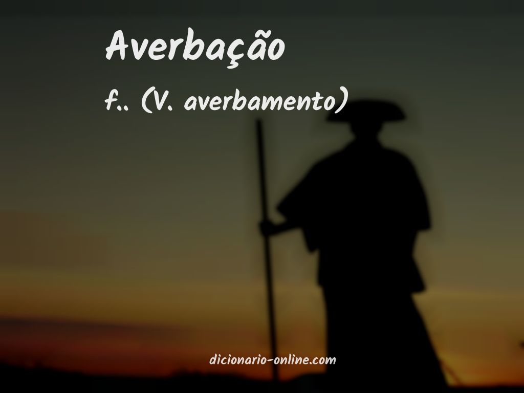 Significado de averbação