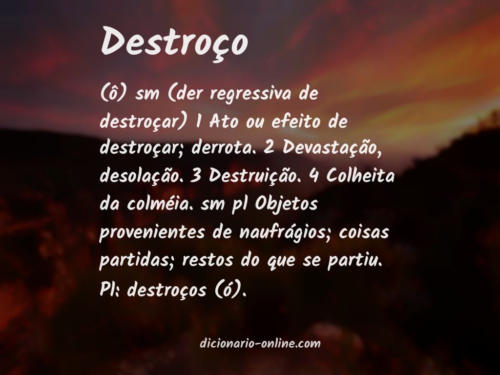 Significado de destroço