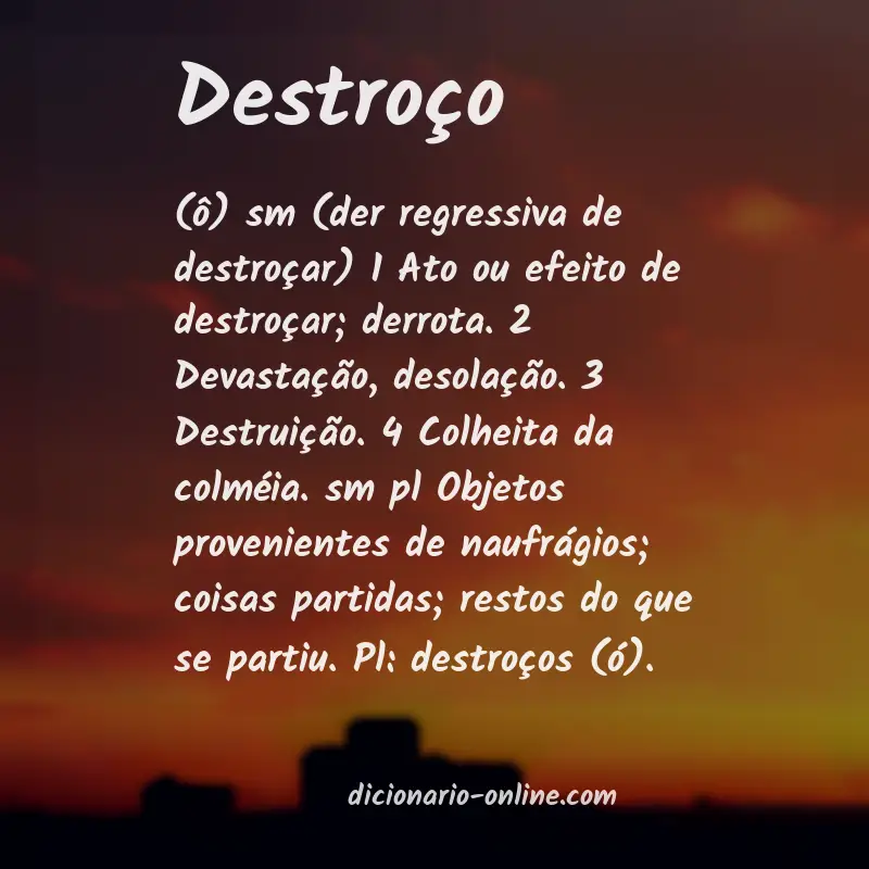 Significado de destroço