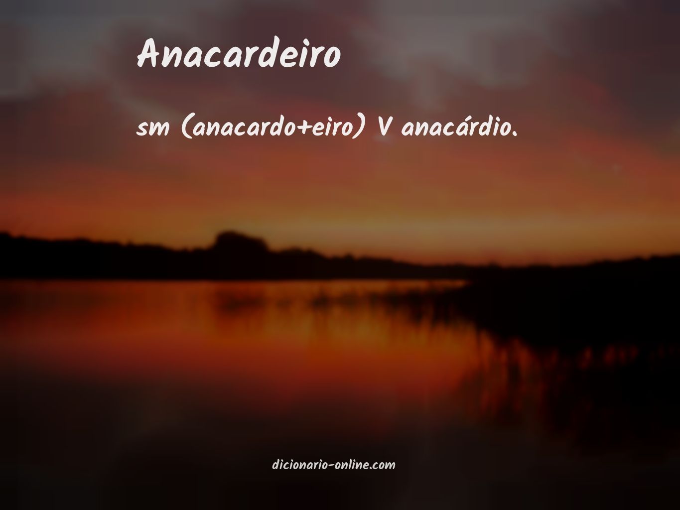 Significado de anacardeiro