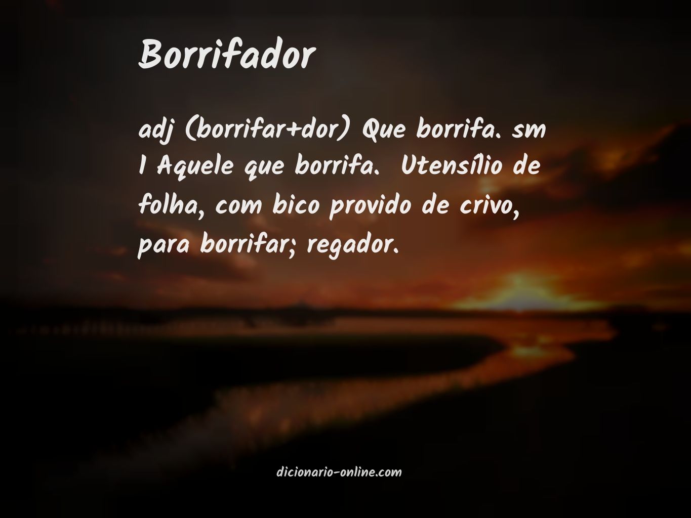 Significado de borrifador