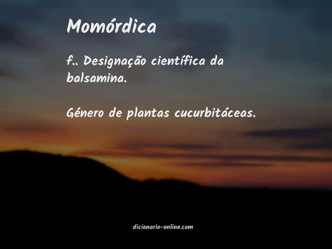 Significado de momórdica