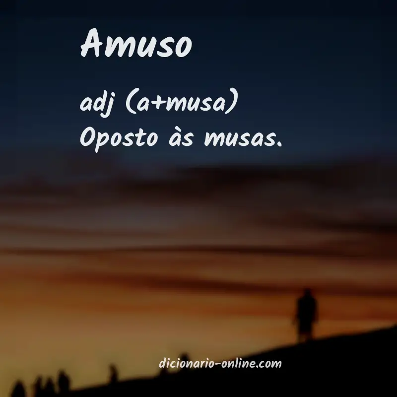 Significado de amuso