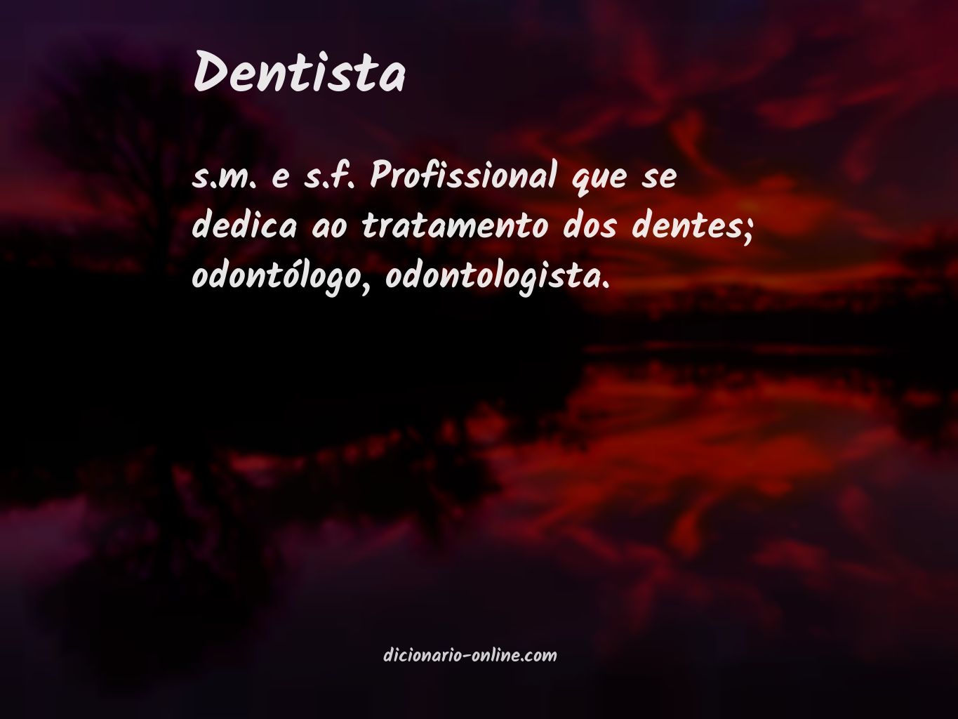 Significado de dentista