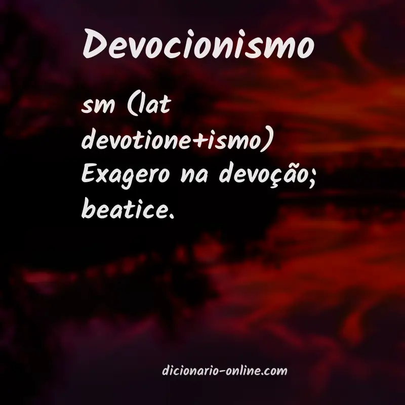 Significado de devocionismo