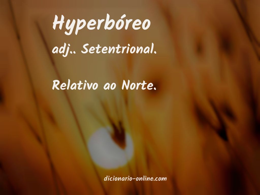 Significado de hyperbóreo