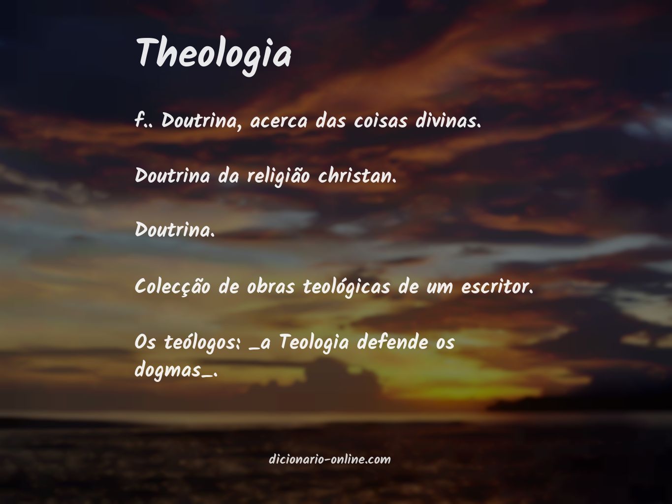 Significado de theologia