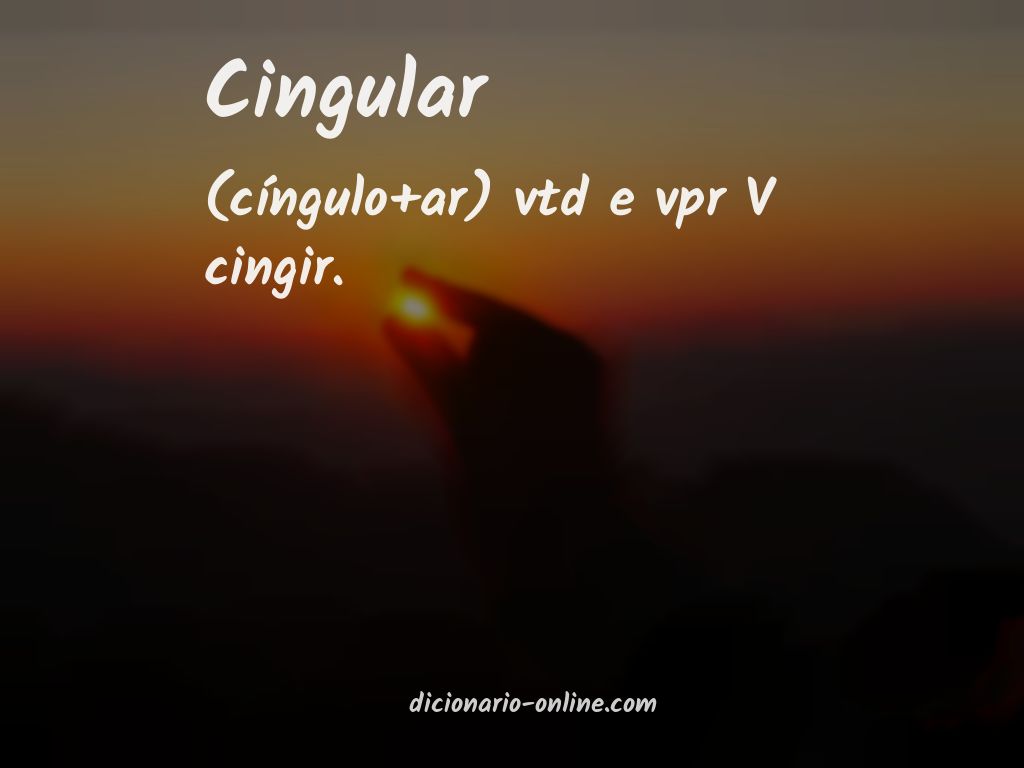 Significado de cingular