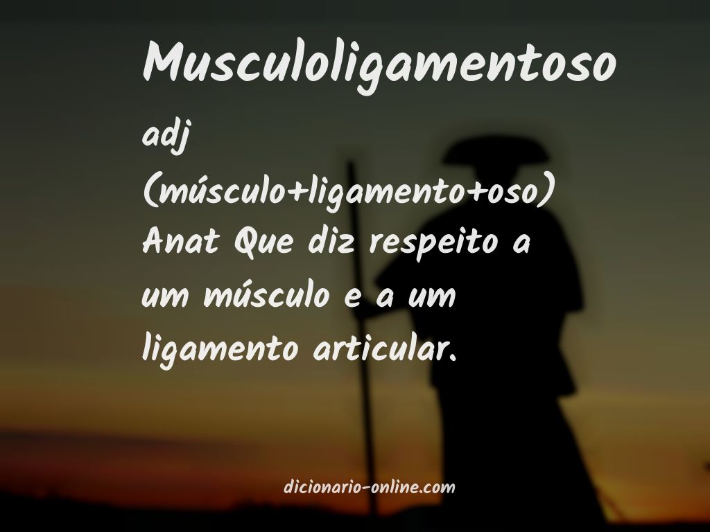 Significado de musculoligamentoso