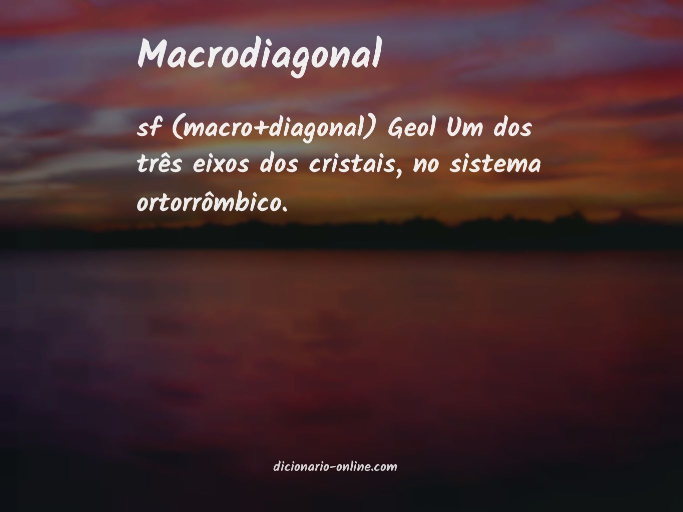 Significado de macrodiagonal