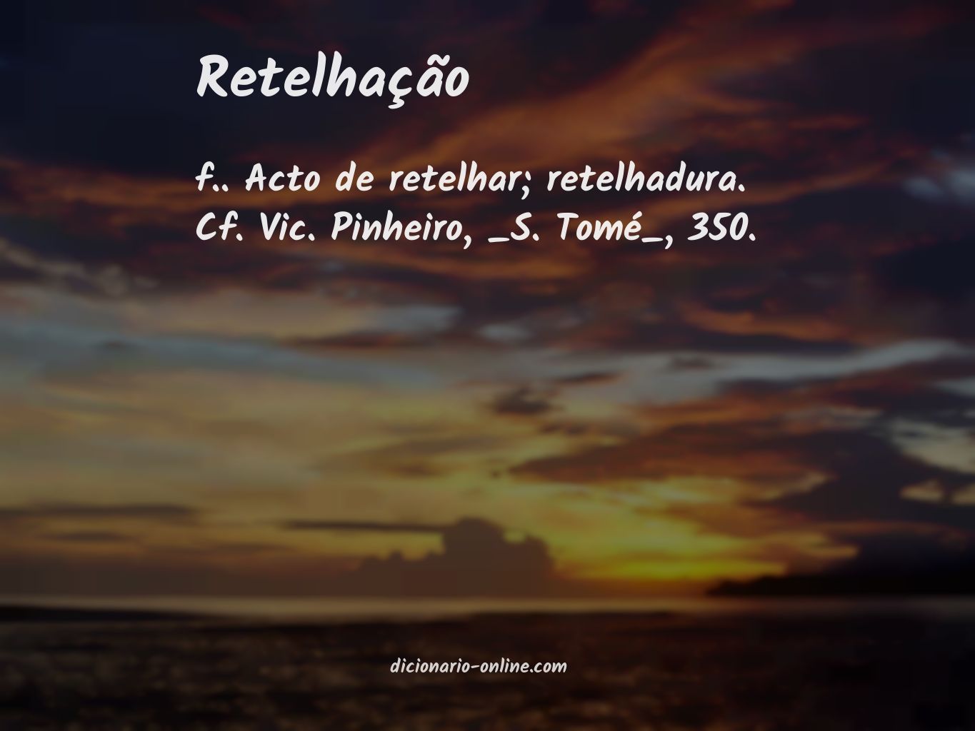 Significado de retelhação