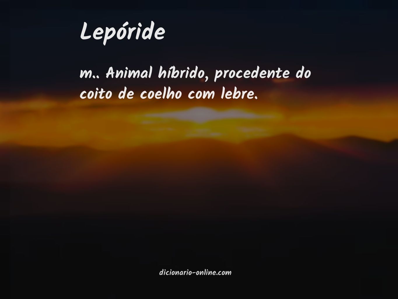 Significado de lepóride