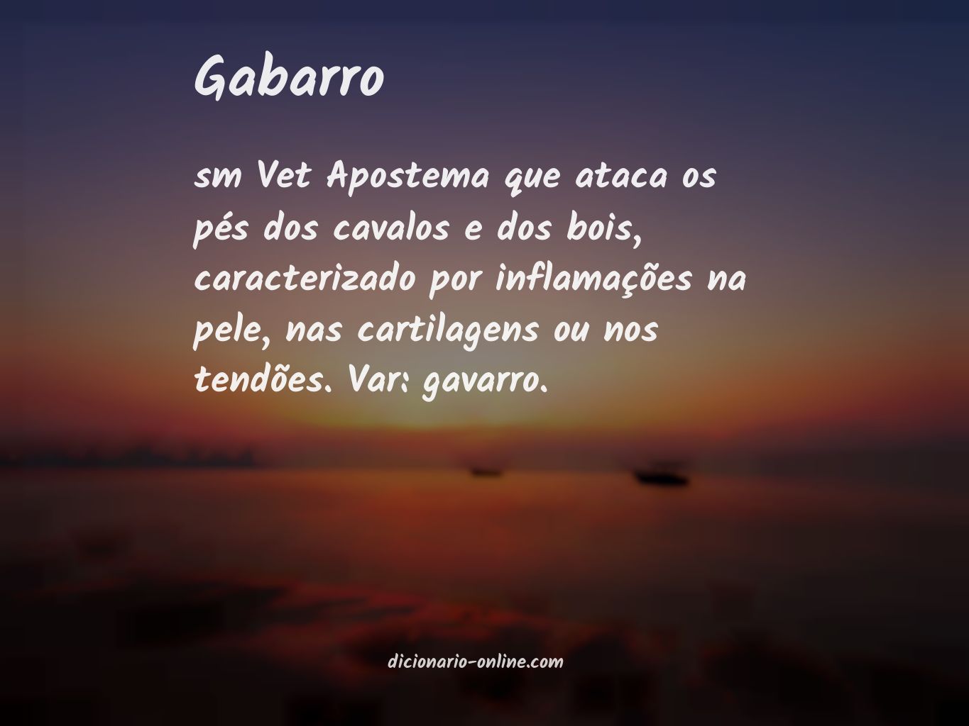 Significado de gabarro