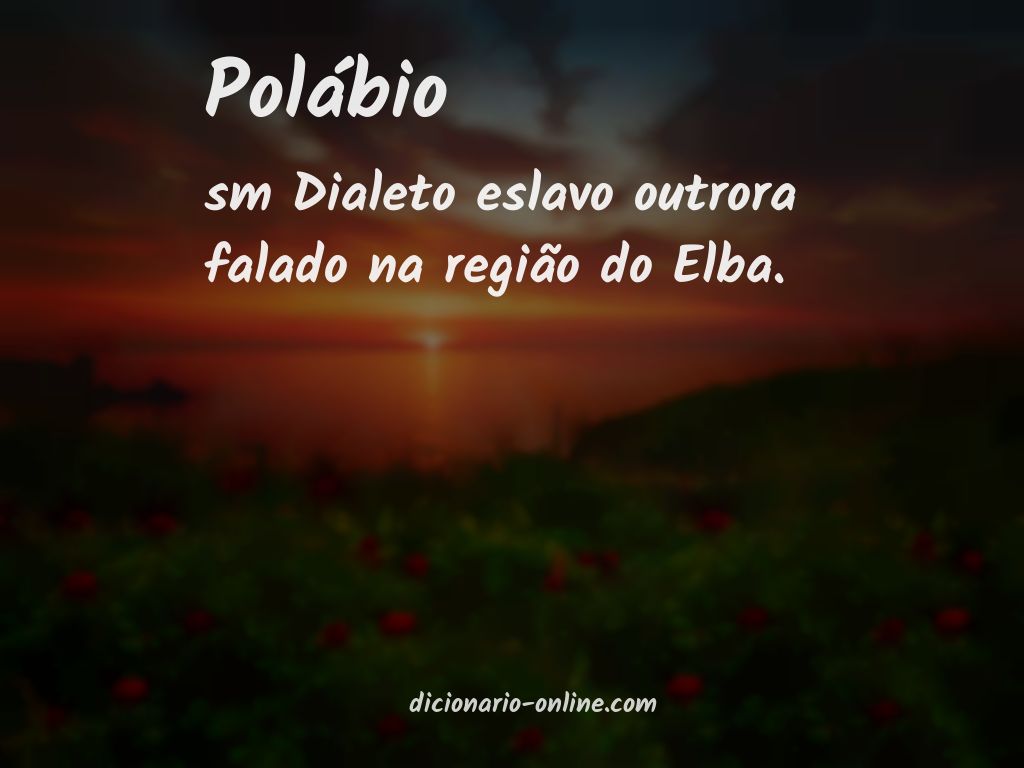 Significado de polábio