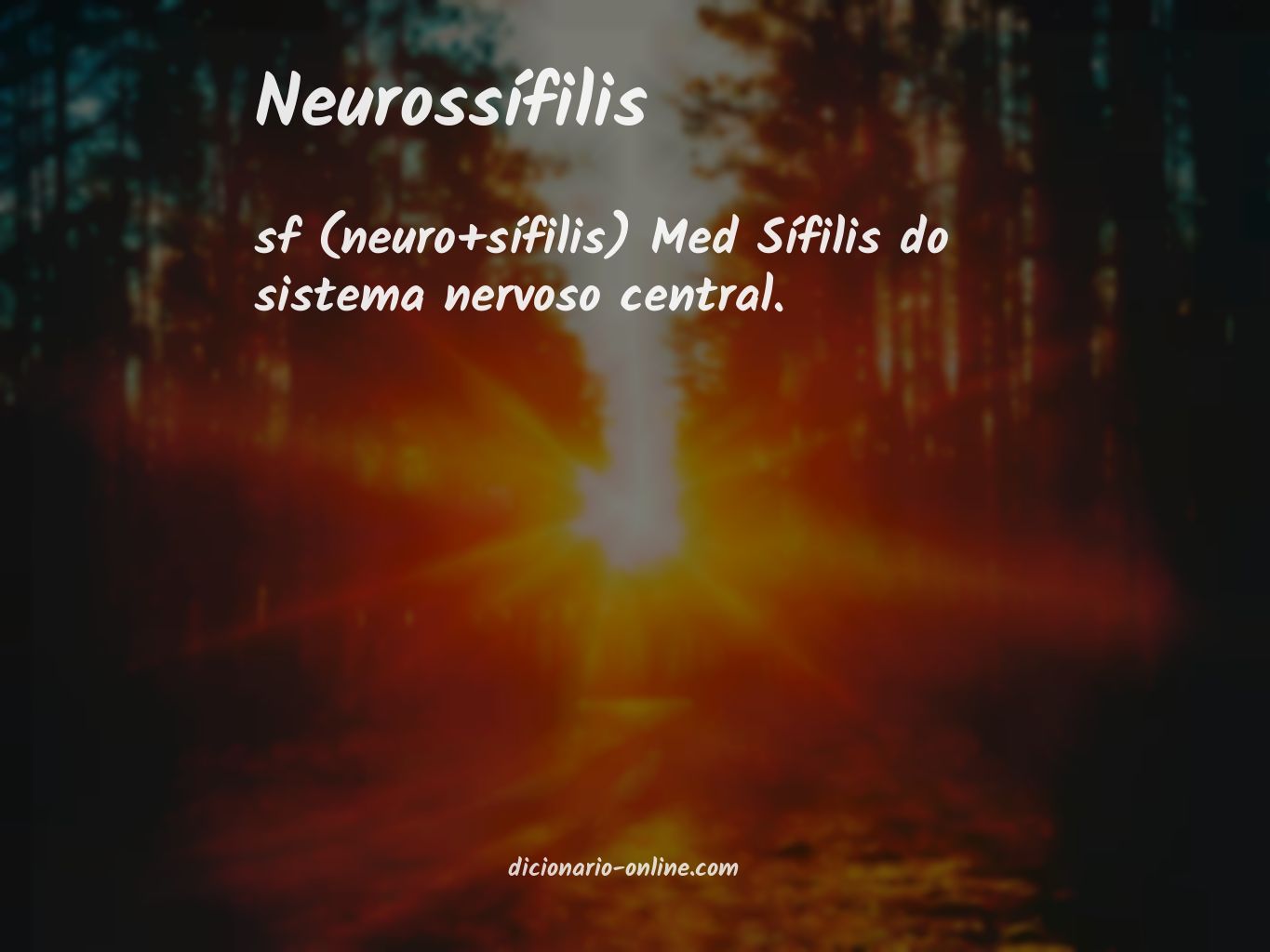 Significado de neurossífilis