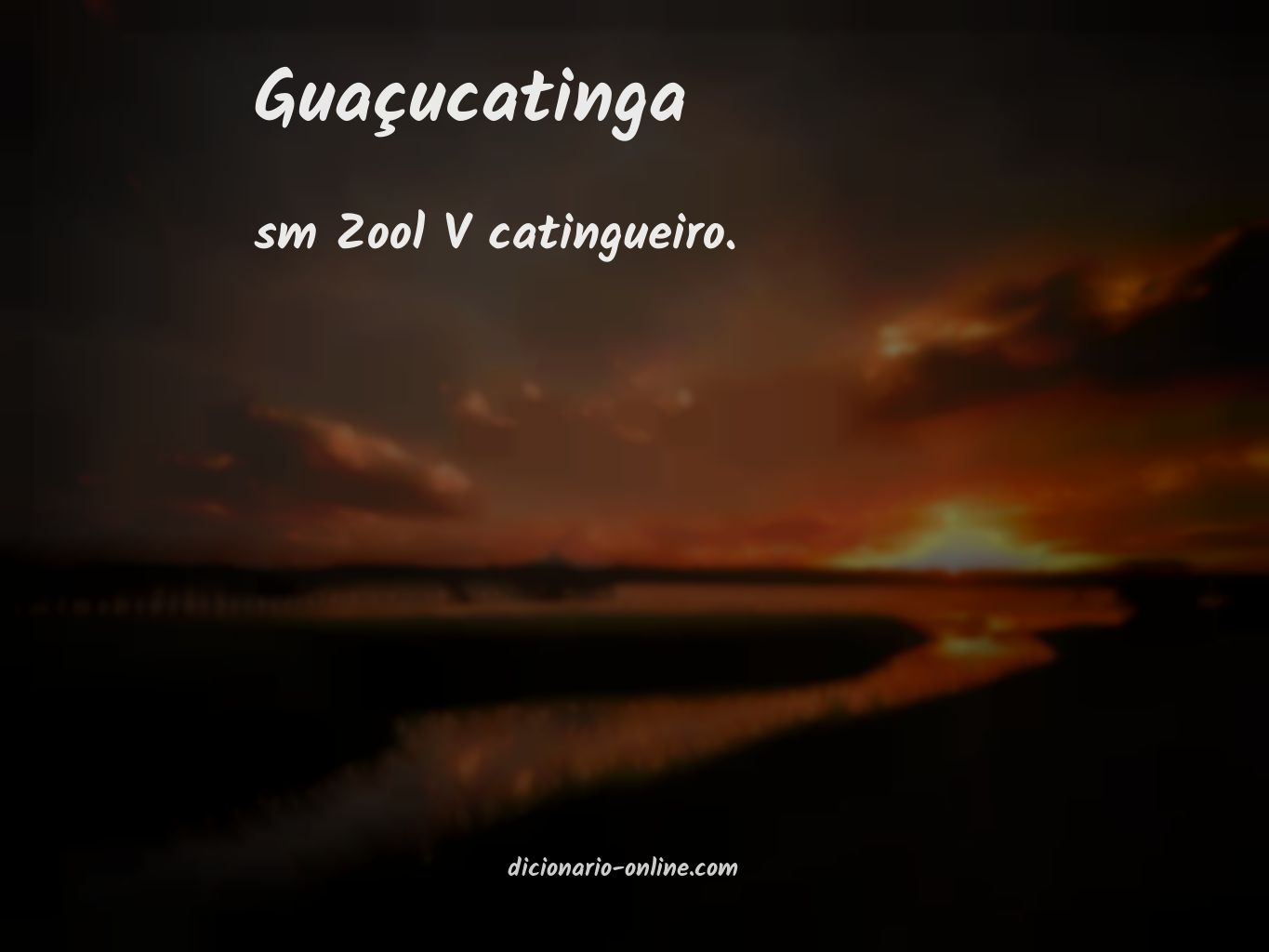 Significado de guaçucatinga