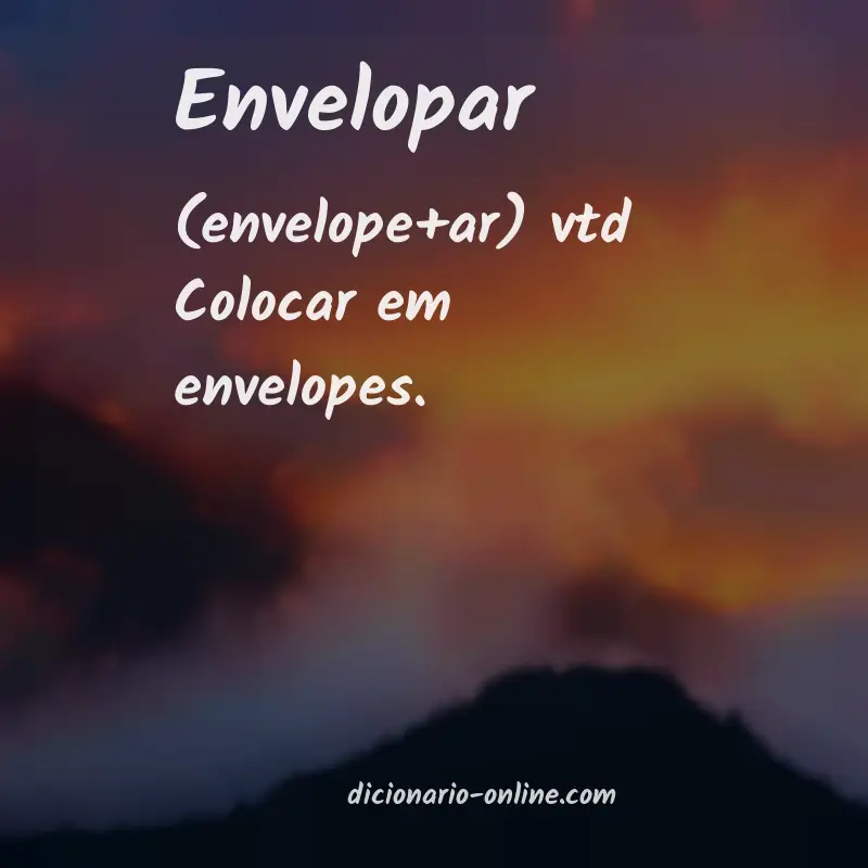 Significado de envelopar