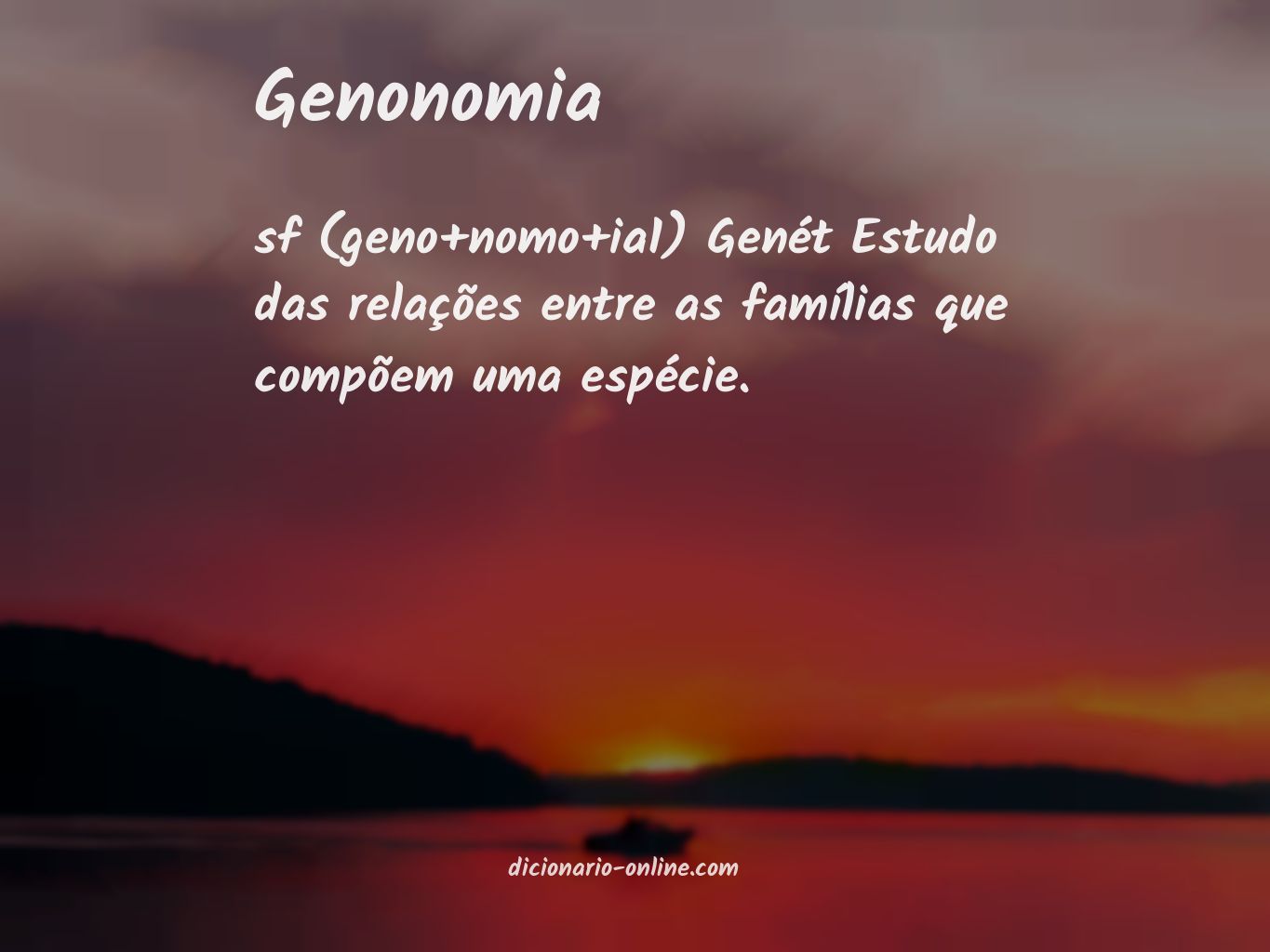 Significado de genonomia