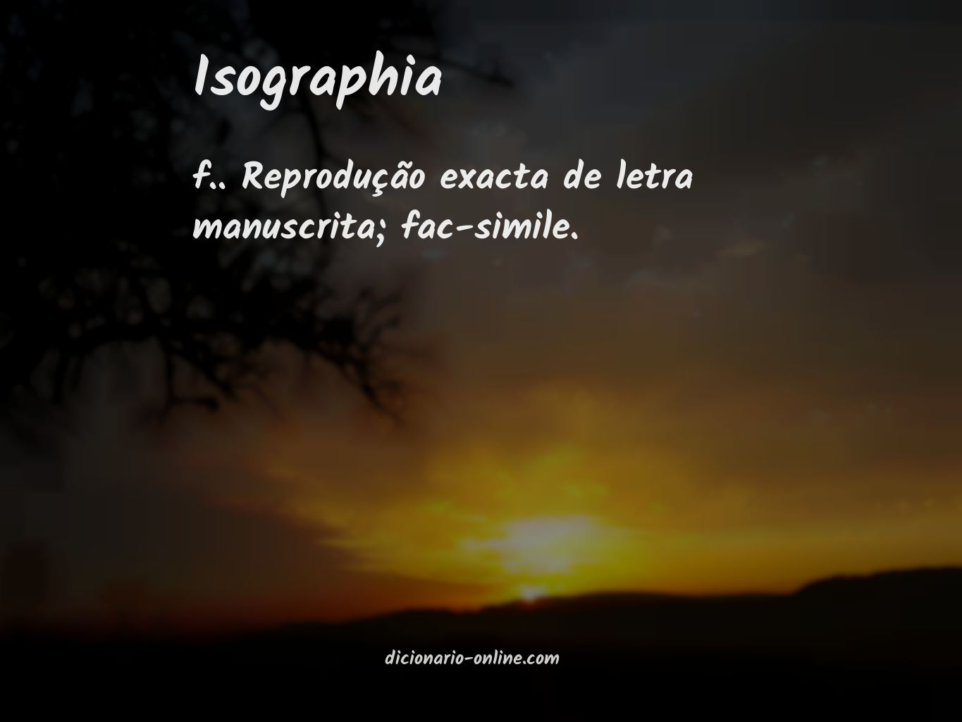 Significado de isographia