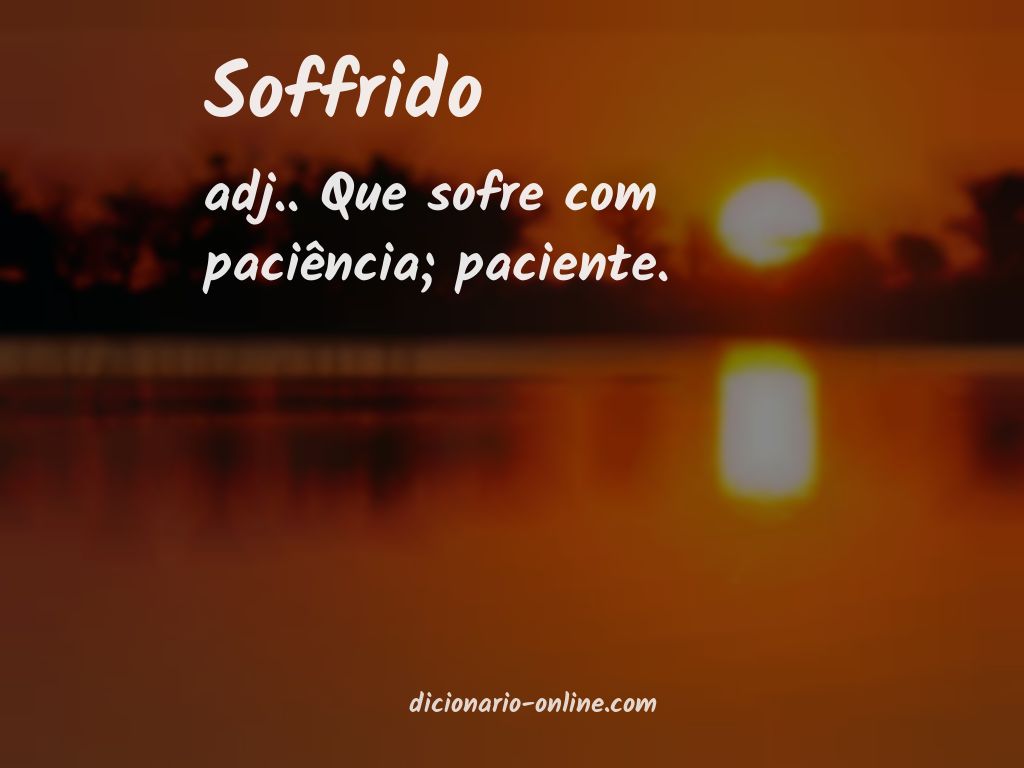 Significado de soffrido