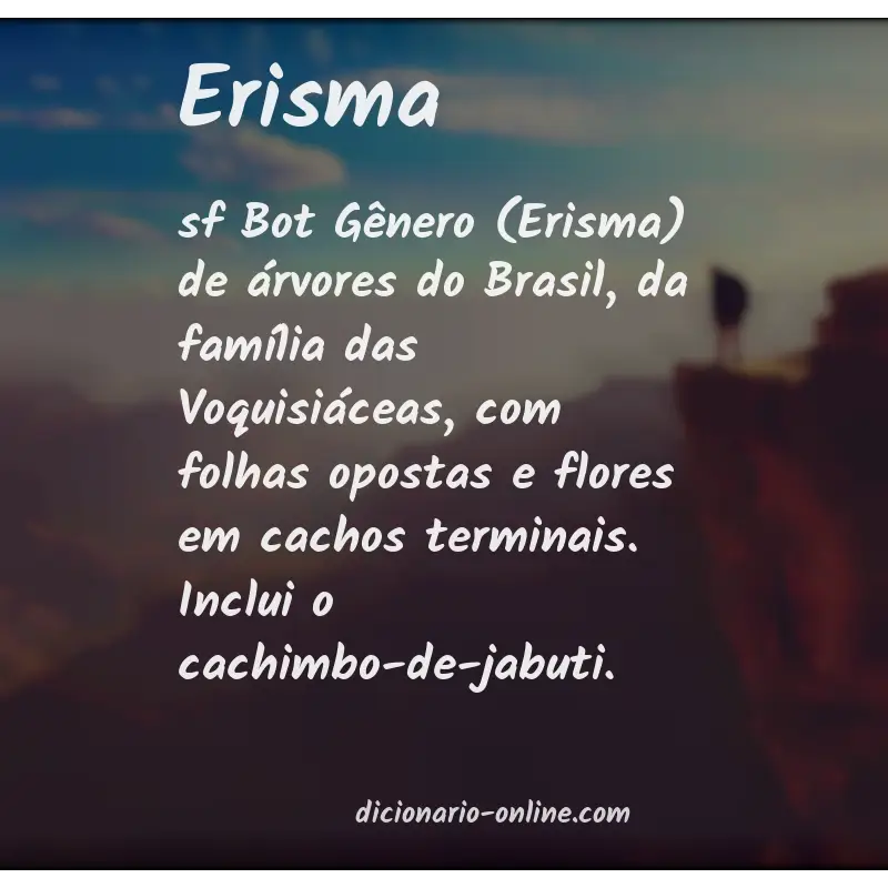 Significado de erisma