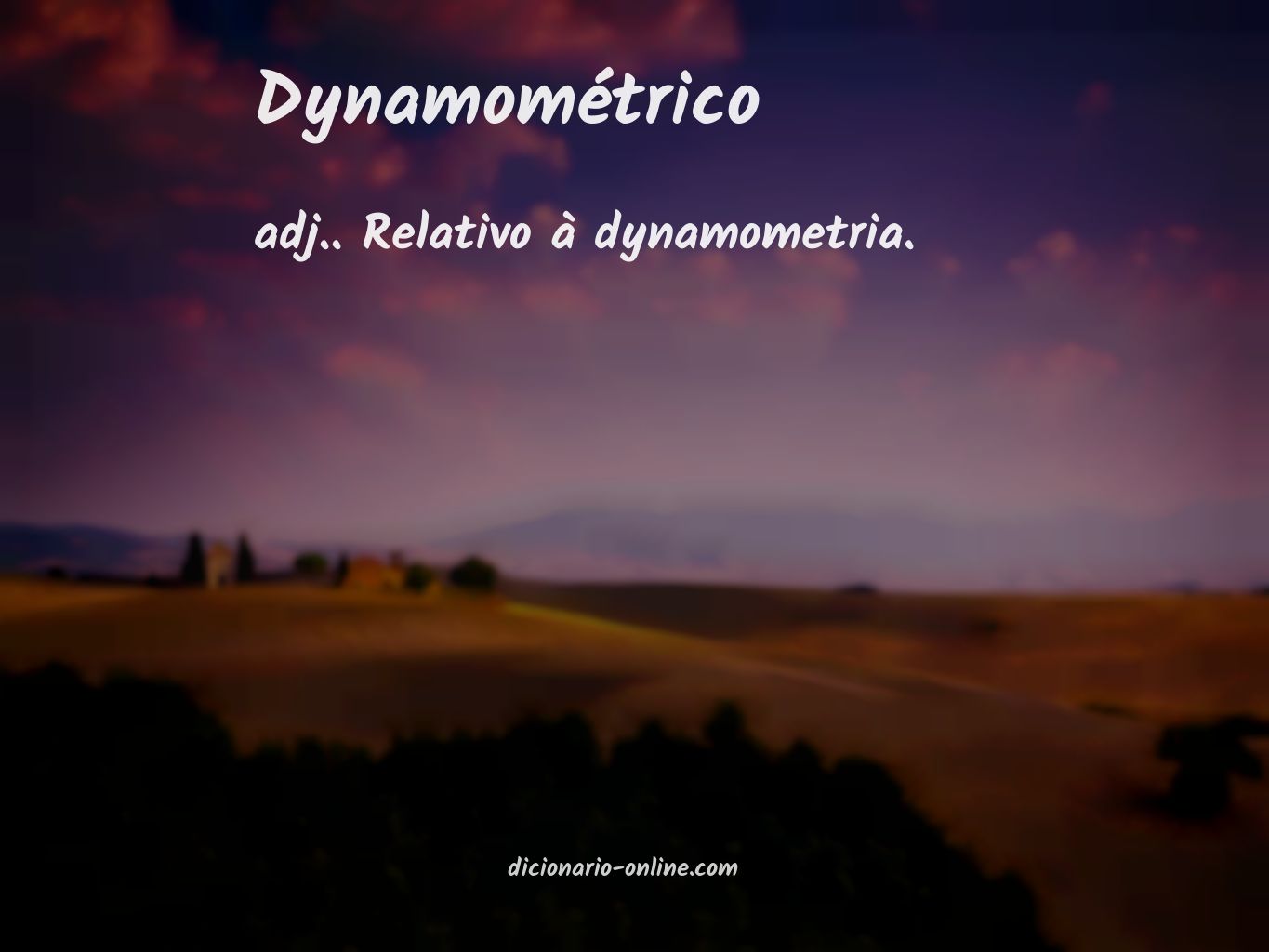 Significado de dynamométrico