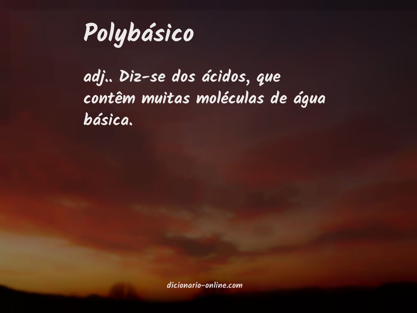 Significado de polybásico