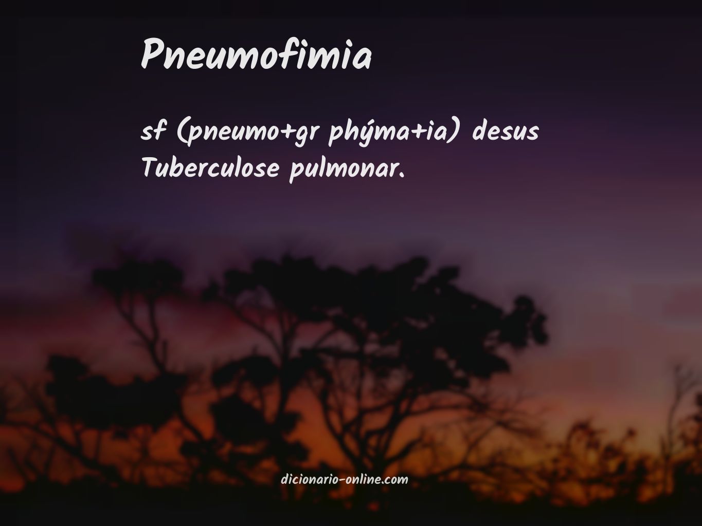 Significado de pneumofimia