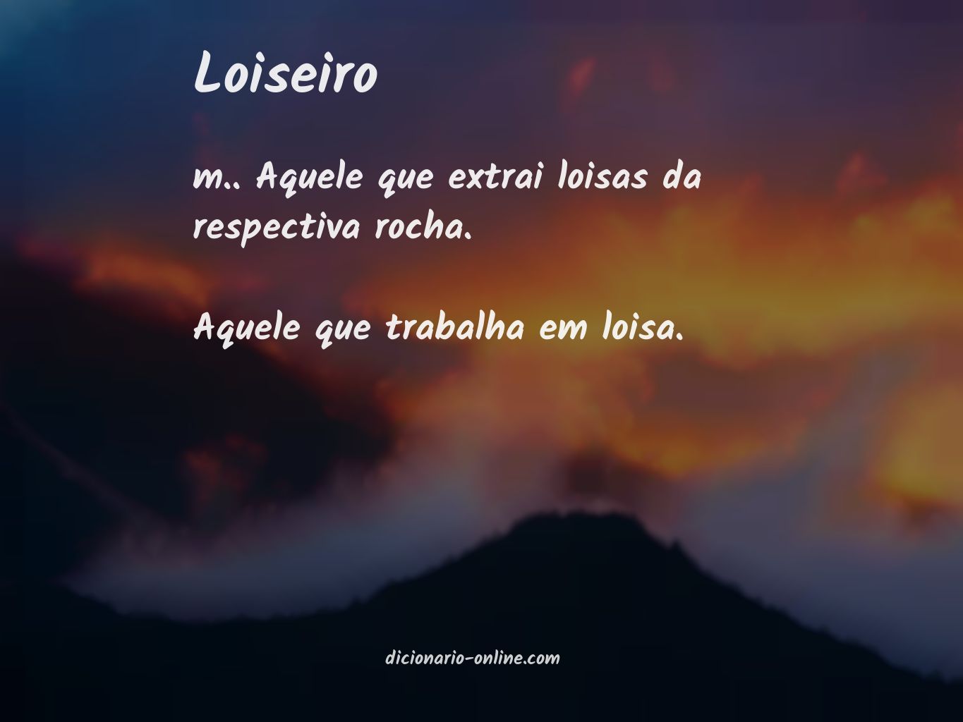 Significado de loiseiro