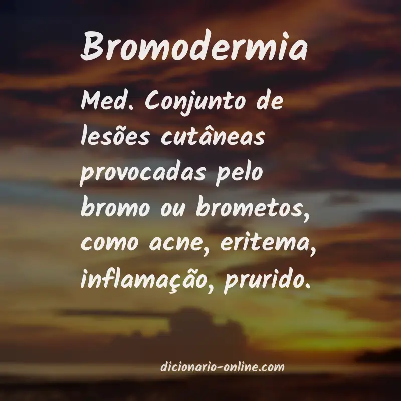 Significado de bromodermia