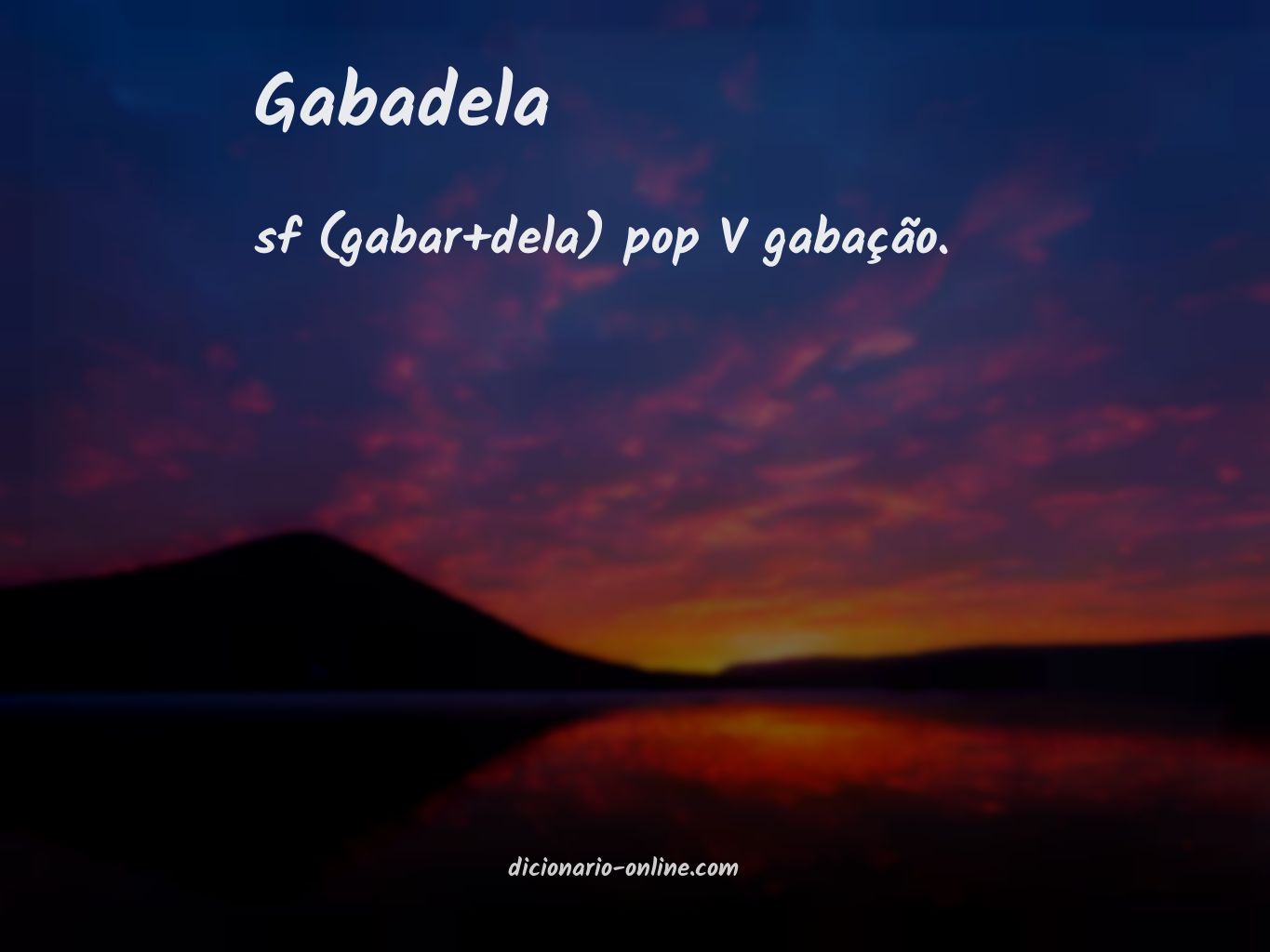 Significado de gabadela