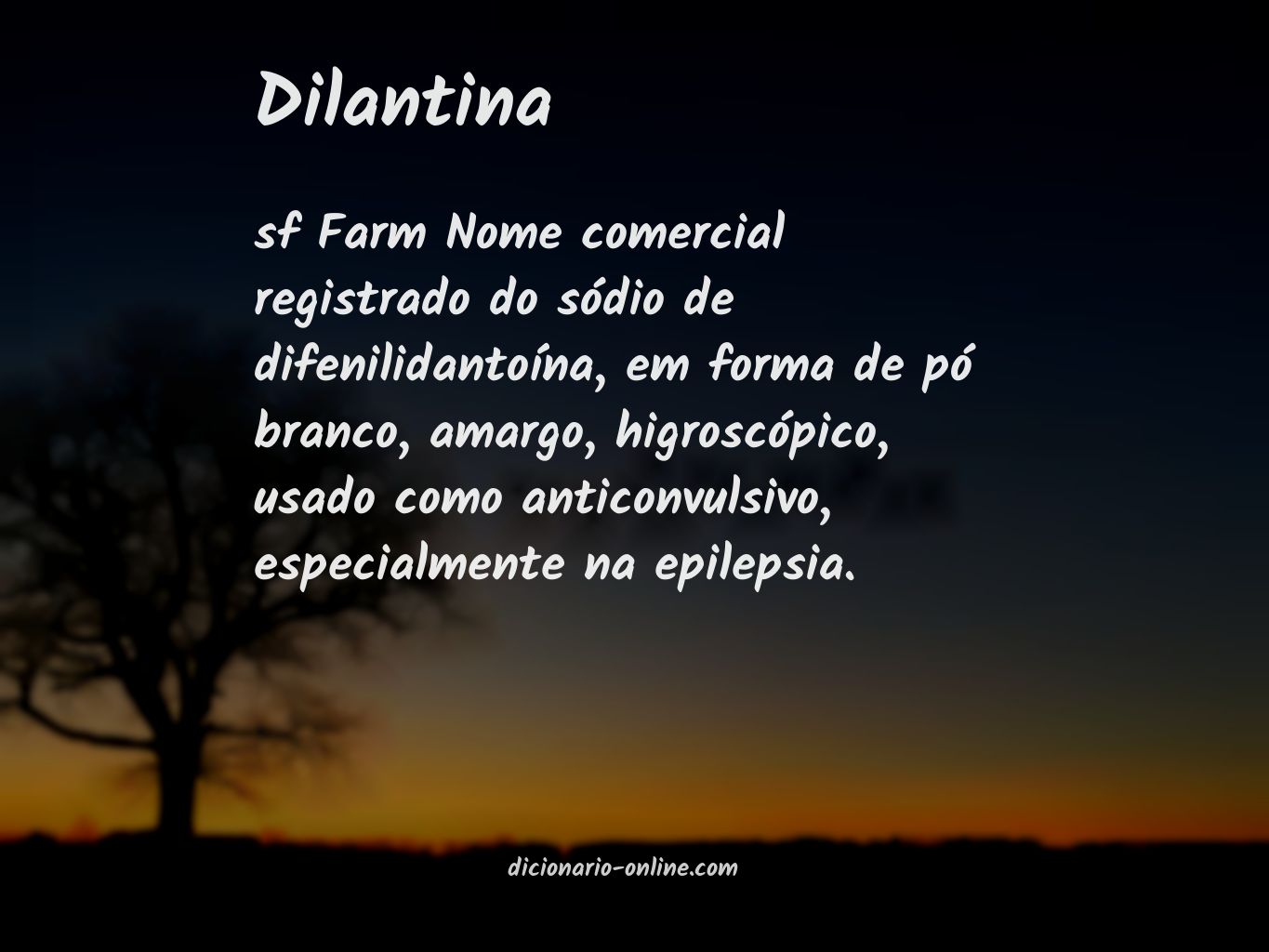 Significado de dilantina