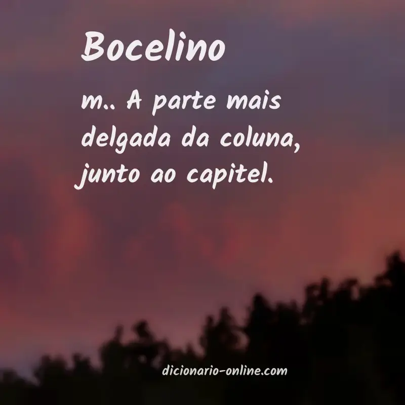 Significado de bocelino