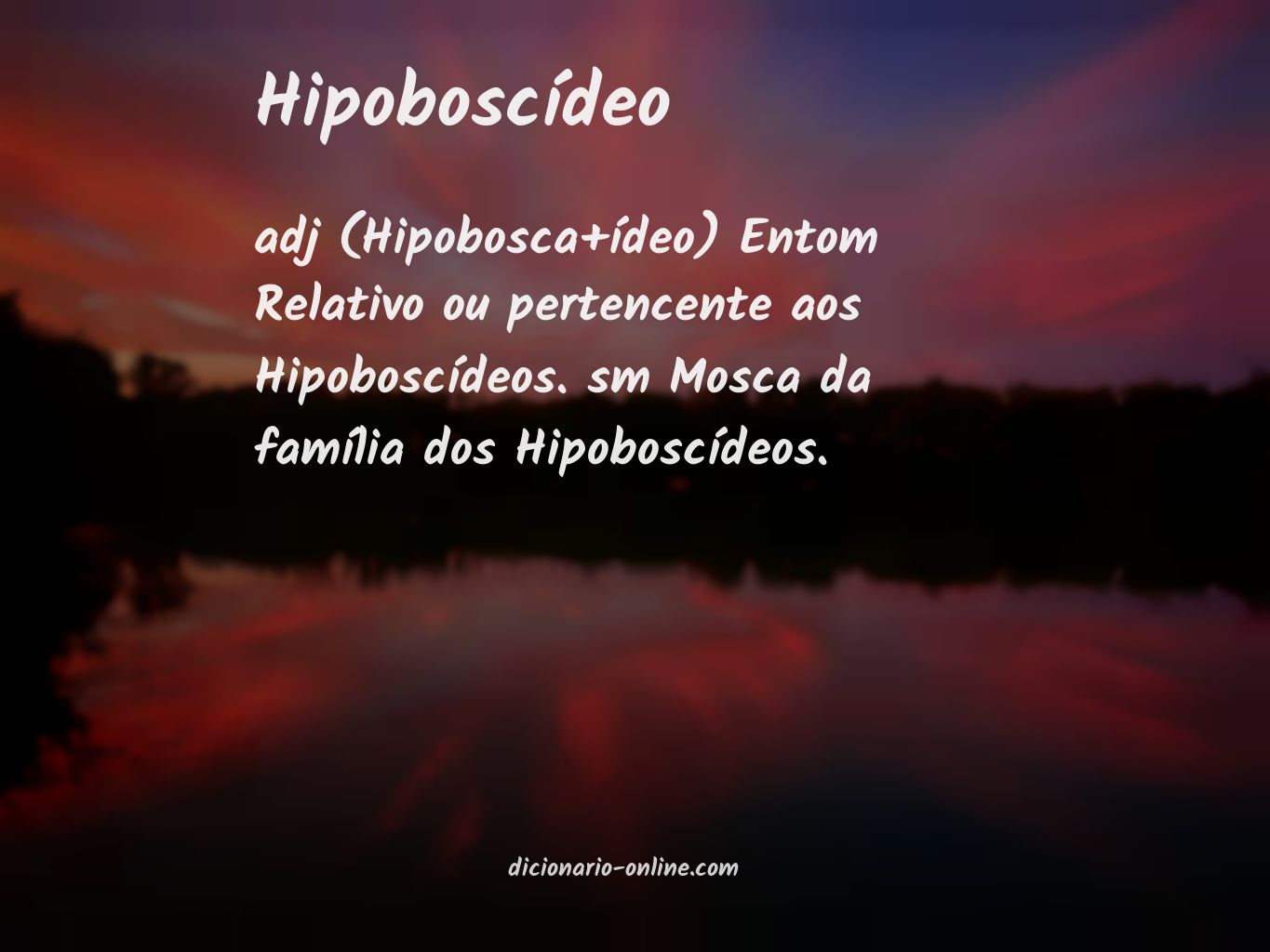 Significado de hipoboscídeo