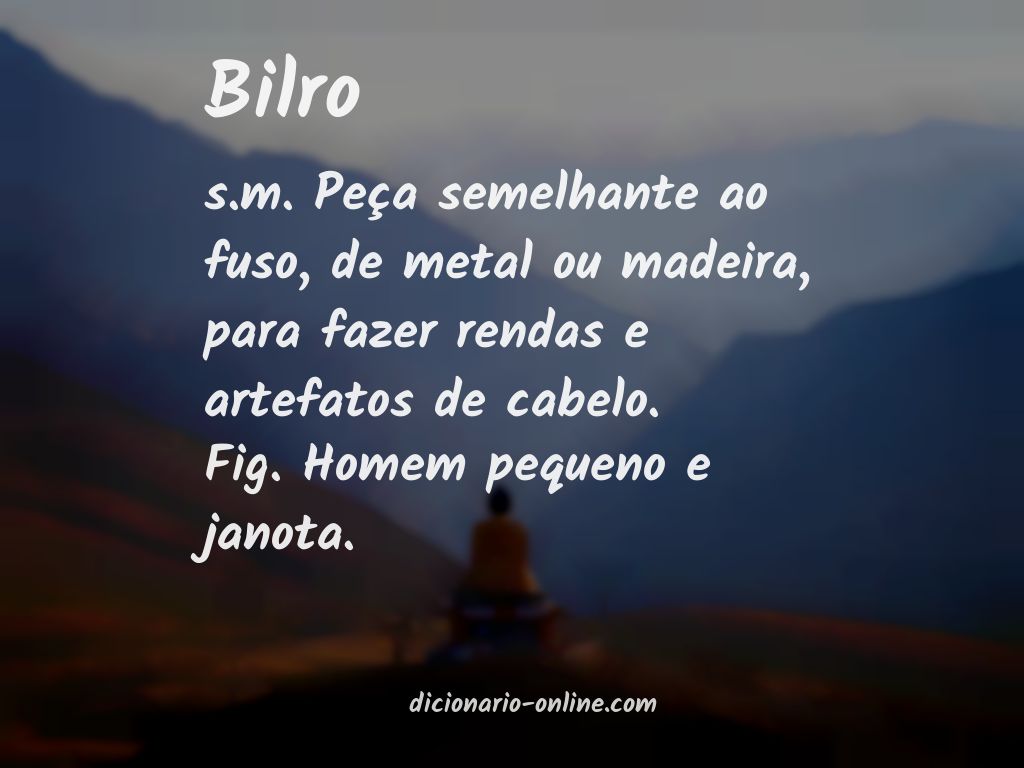 Significado de bilro