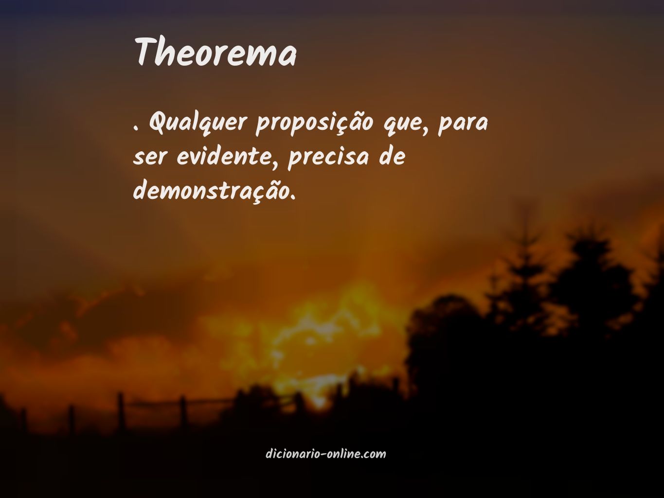 Significado de theorema