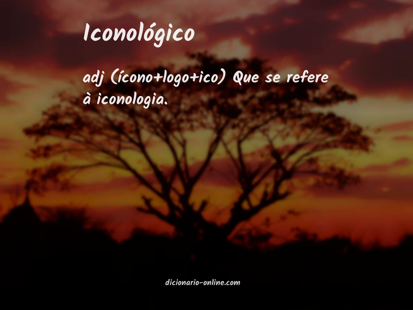 Significado de iconológico